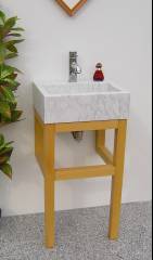 Naturstein Waschbecken Modell Quatro Mini Marmor Carrara Naturstein Waschbecken Modell Quatro Mini Marmor Carrara