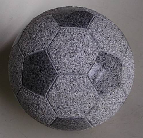 Neu!! Granit Poliert Fußball mit Sockel D16cm 