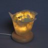 Lilienlampe Calzit-grün (beleuchtet)