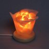 Lilienlampe Orangen-Calcit  (beleuchtet)